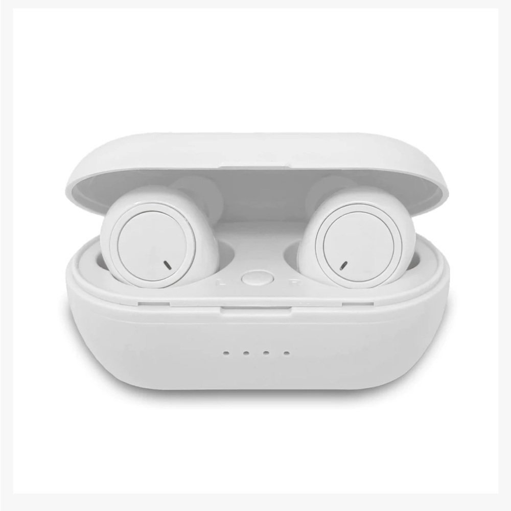 Zenvo polar white wireless earbuds